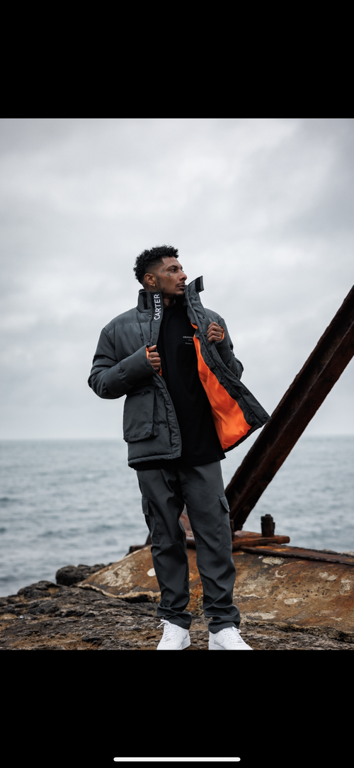 KOLD BREEZE Puffer Jacket - Shadow Grey