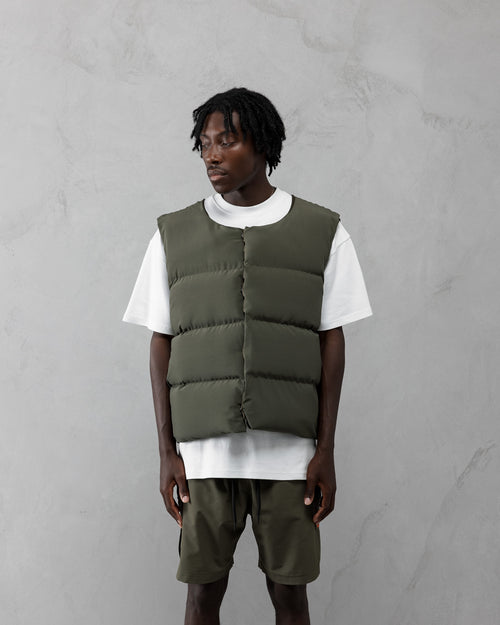 AJ Tech Puffer/Cargo Pant Set - Khaki