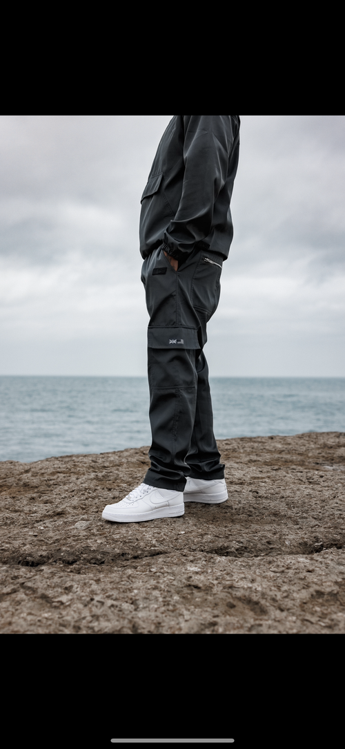 KOLD BREEZE Straight Leg Cargo Pant - Shadow Grey