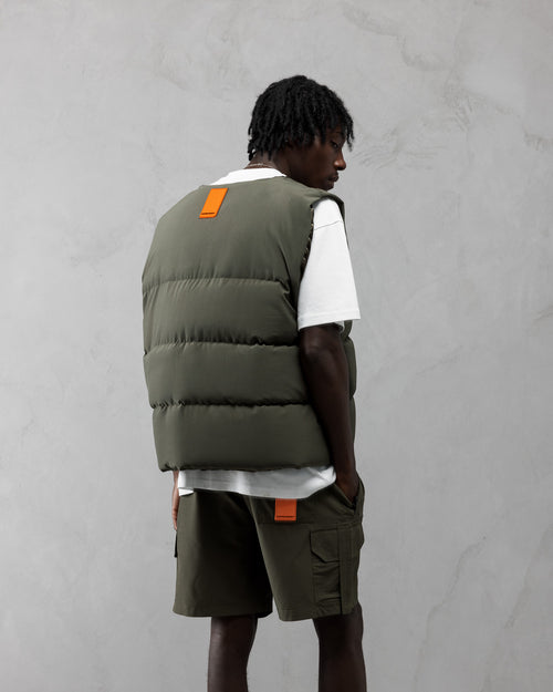AJ Tech Puffer Vest - Khaki