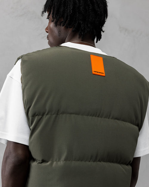 AJ Tech Puffer Vest - Khaki