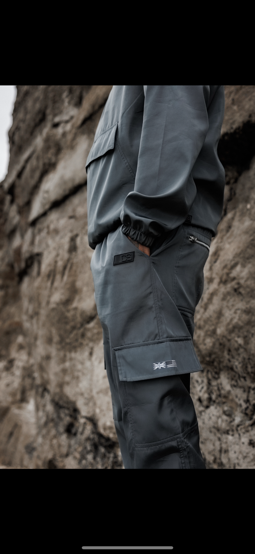 KOLD BREEZE Straight Leg Cargo Pant - Shadow Grey