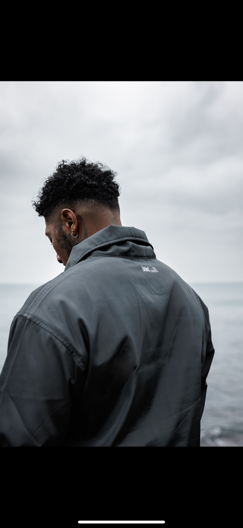 KOLD BREEZE 1/4 Zip Windbreaker - Shadow Grey