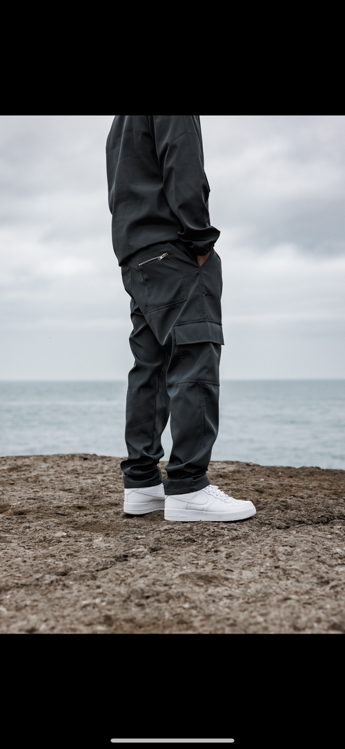 KOLD BREEZE Straight Leg Cargo Pant - Shadow Grey