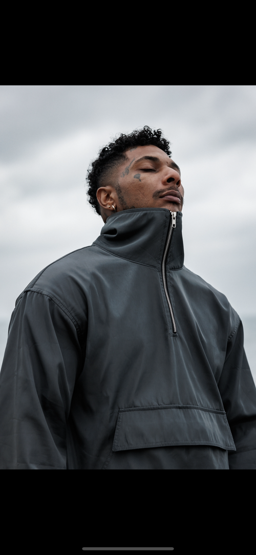 KOLD BREEZE 1/4 Zip Windbreaker - Shadow Grey